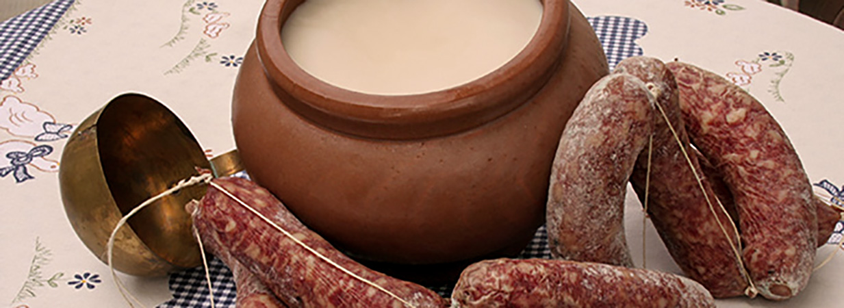 Salamelle misto oca suino sotto grasso