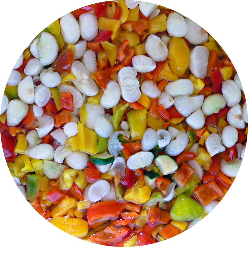 verdure in giardiniera azienda agricola oca di sant'albino