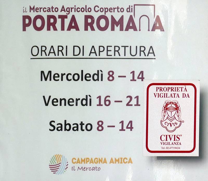 Mercato Agricolo Porta Romana Milano orari